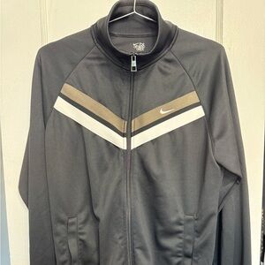 Nike Black and Tan Windbreaker